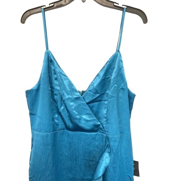 Lulu's Blue Ruffle Mini Dress - Picture 3 of 7